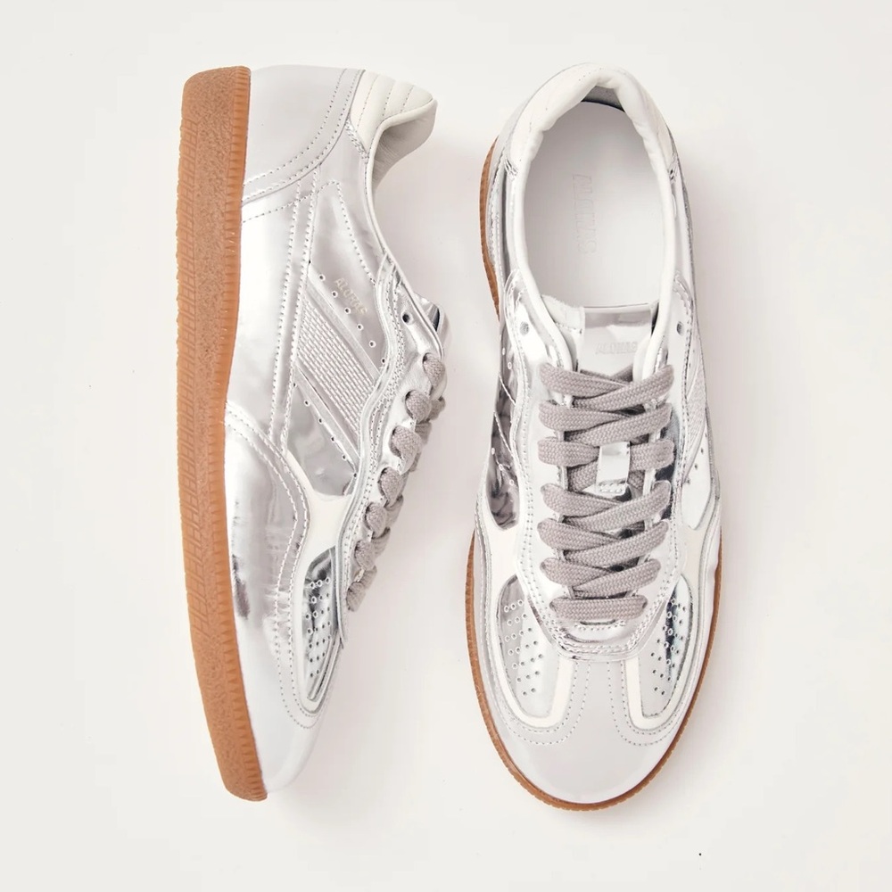 New Alohas TB.490 Rife Shimmer Siver Sneakers Women’s Sz 10-10.5